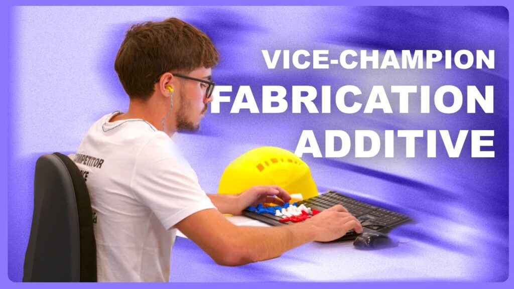 Raphaël Criado, vice-champion du monde WorldSkills en fabrication additive, lors de la compétition