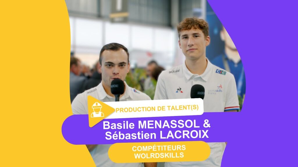 Basil Menasol et Sébastien Lacroix témoignent de leur expérience WorldSkills en CAO et mécatronique