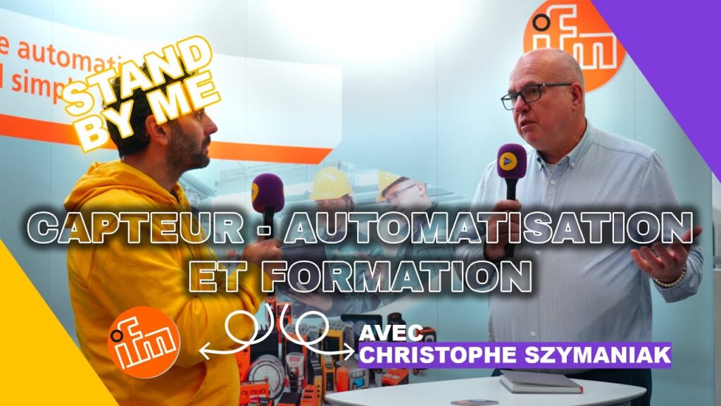 Présentation des capteurs industriels IFM sur une machine-outil Huron lors d'une journée portes ouvertes
