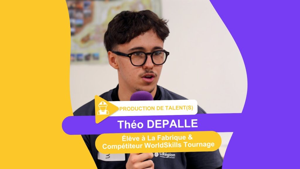Théo Depalle, élève à la Fabrique, lors de l'épreuve de tournage des sélections WorldSkills