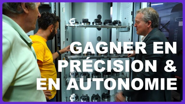 Robot Erowa automatisant deux machines Mazak dans l'atelier de l'entreprise Garderon
